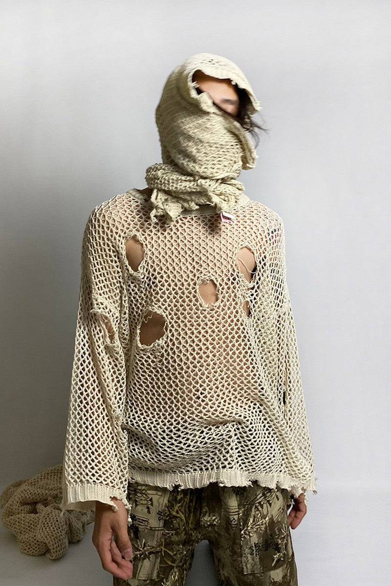 Distressed Knit Sweater