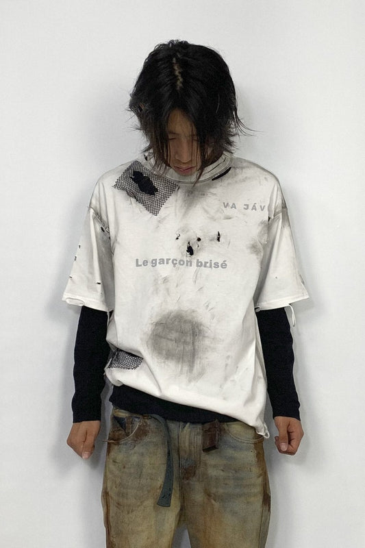 Distressed Wash Graphic Tee