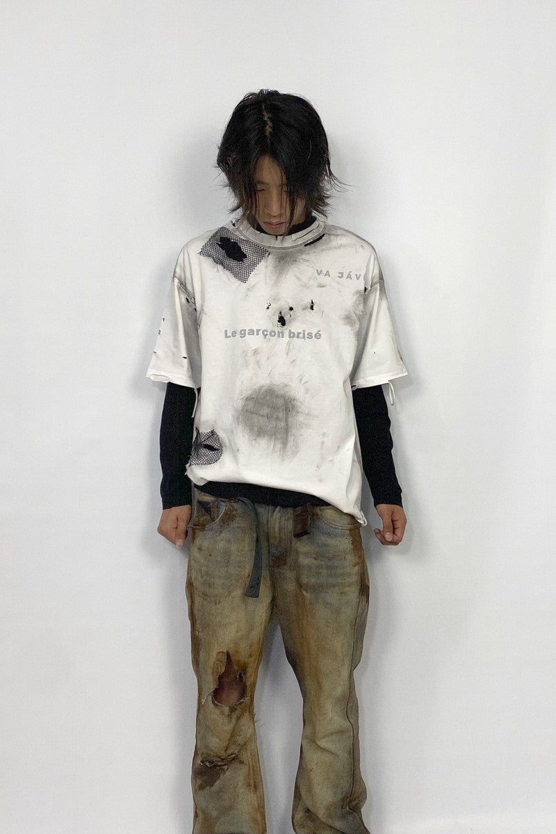 Distressed Wash Graphic Tee