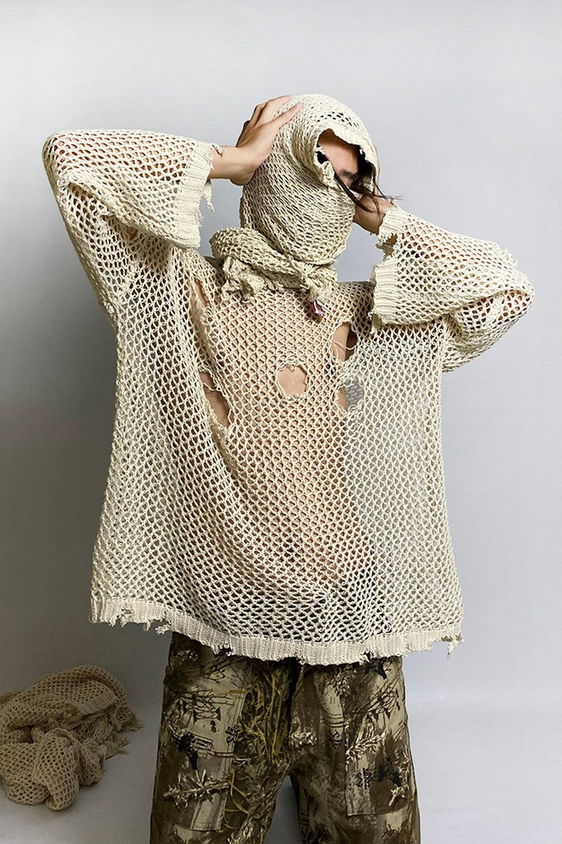 Distressed Knit Sweater