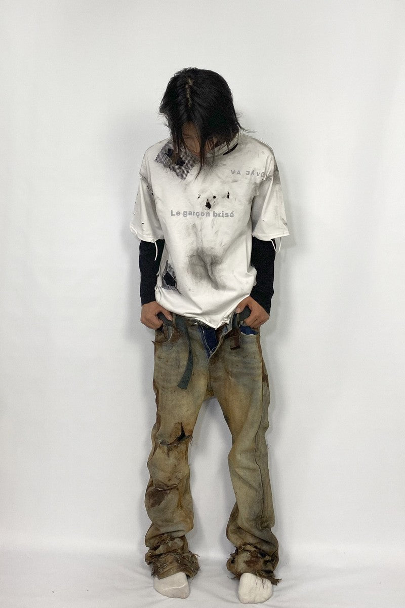 Distressed Wash Graphic Tee