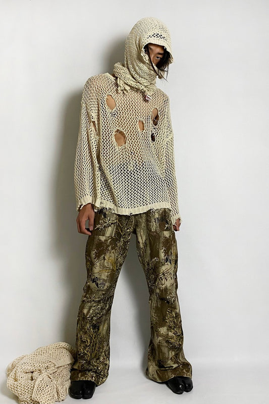 Distressed Knit Sweater