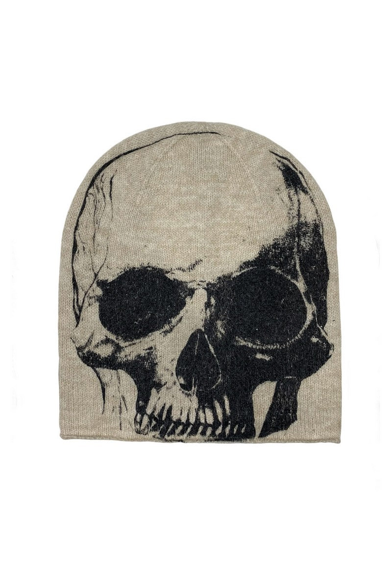 Skull Embroidered Beanie