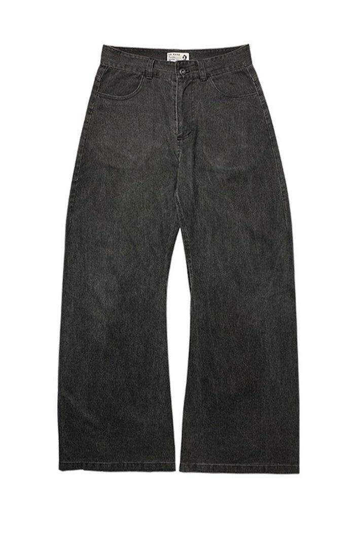 Washed Curved Blade Trousers