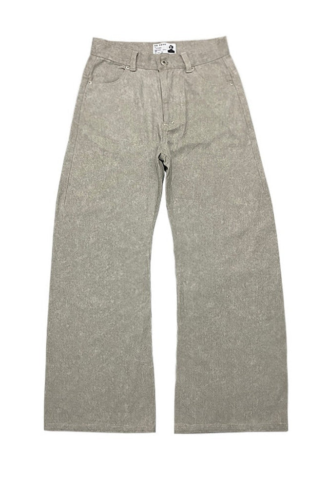 Washed Curved Blade Trousers