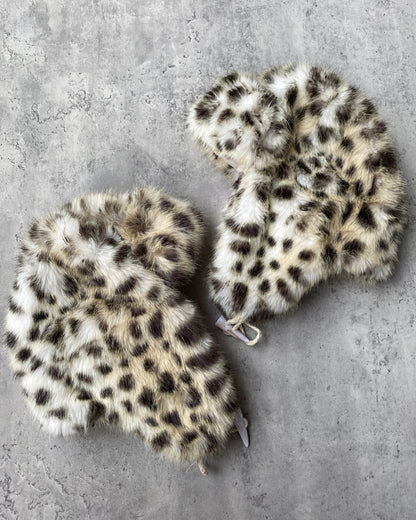Lynx Leopard Faux Fur Plush Hat