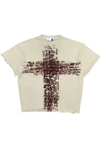Distressed Cross Graphic Tee