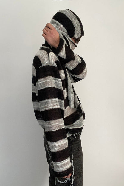 Mohair Knit Hoodie