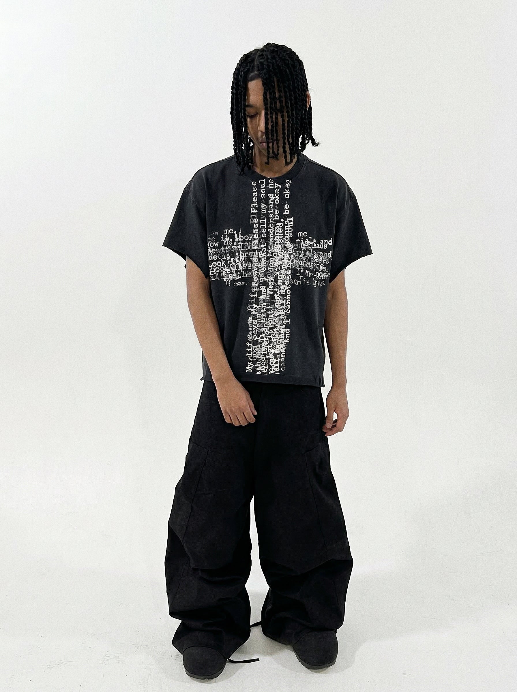 Cross Distressed Tee