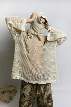 Distressed Knit Sweater