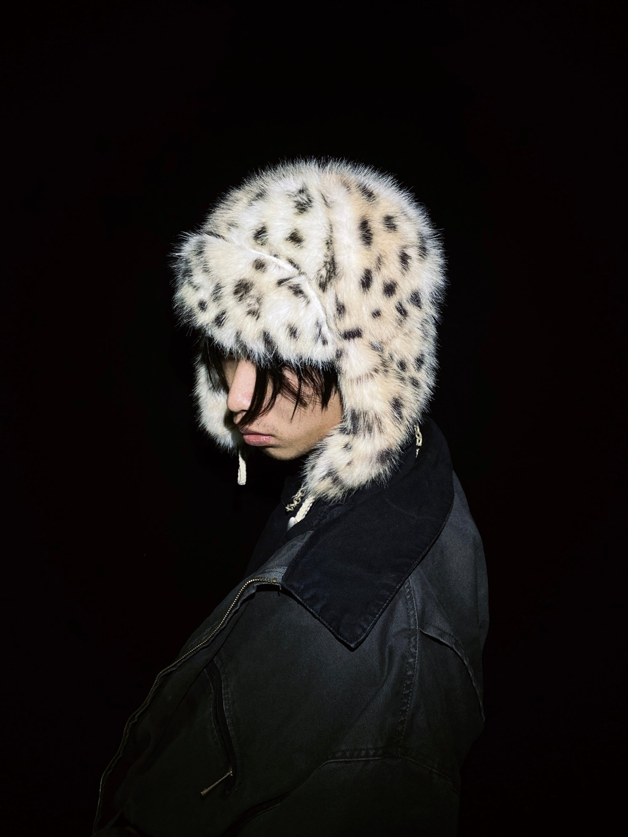 Lynx Leopard Faux Fur Plush Hat