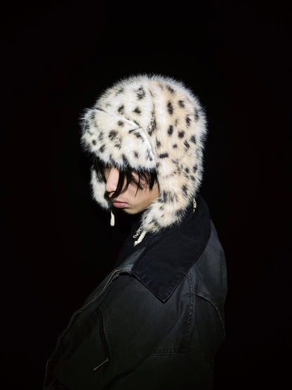 Lynx Leopard Faux Fur Plush Hat