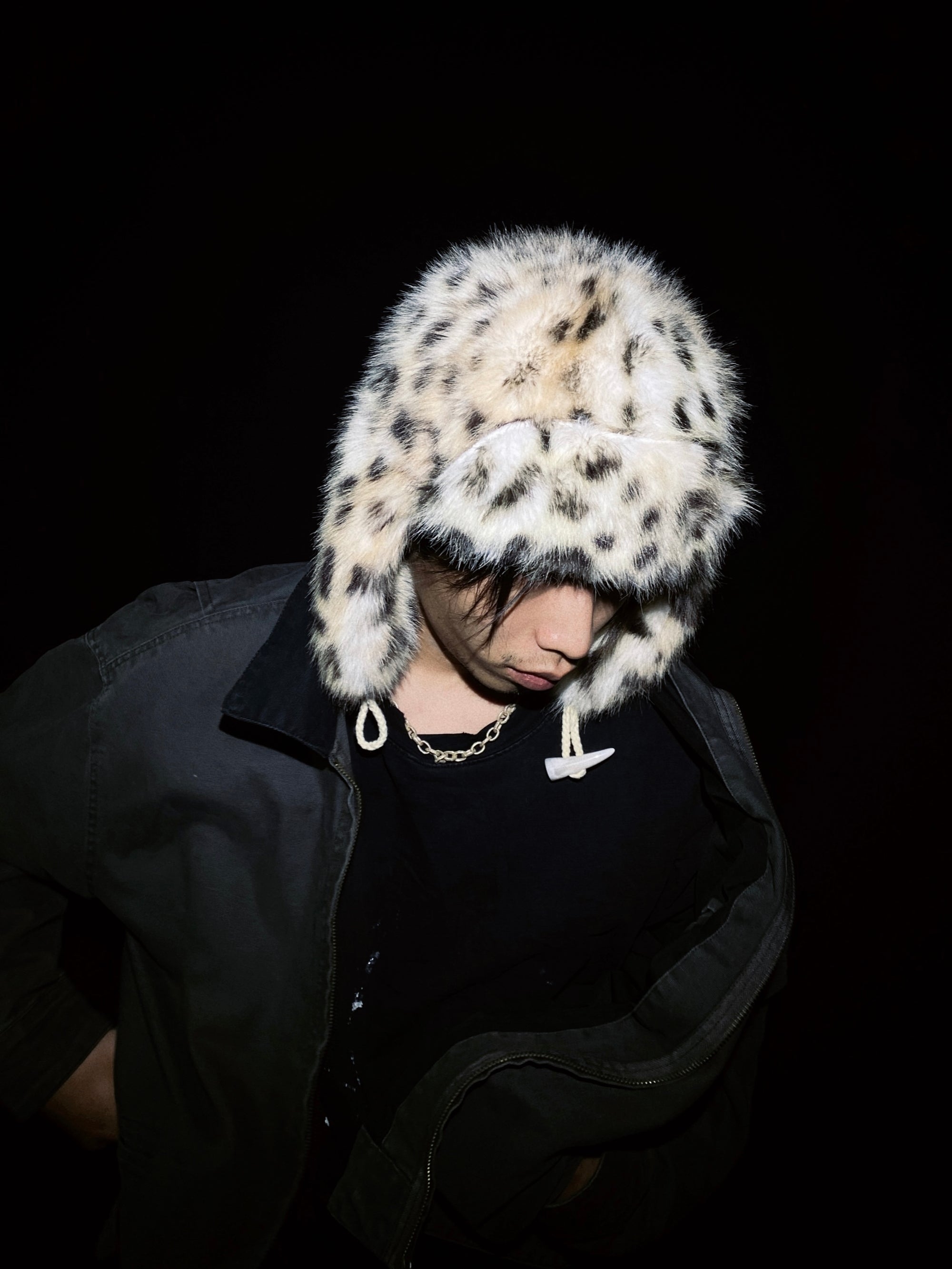 Lynx Leopard Faux Fur Plush Hat