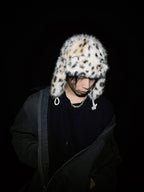 Lynx Leopard Faux Fur Plush Hat