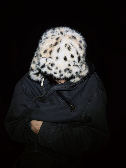 Lynx Leopard Faux Fur Plush Hat