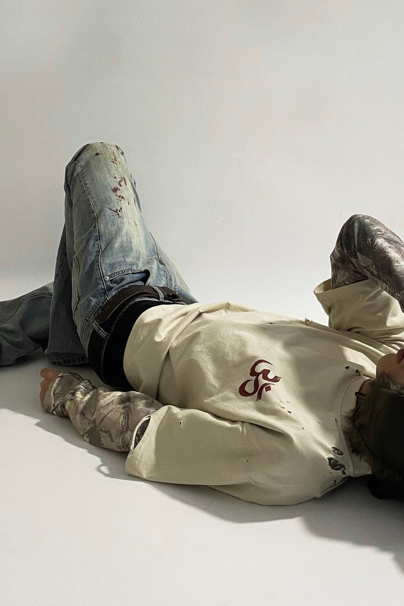 Distressed Camo Layered Tee