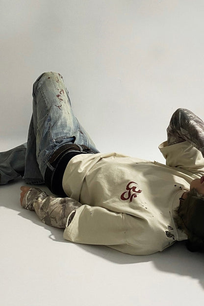 Distressed Camo Layered Tee