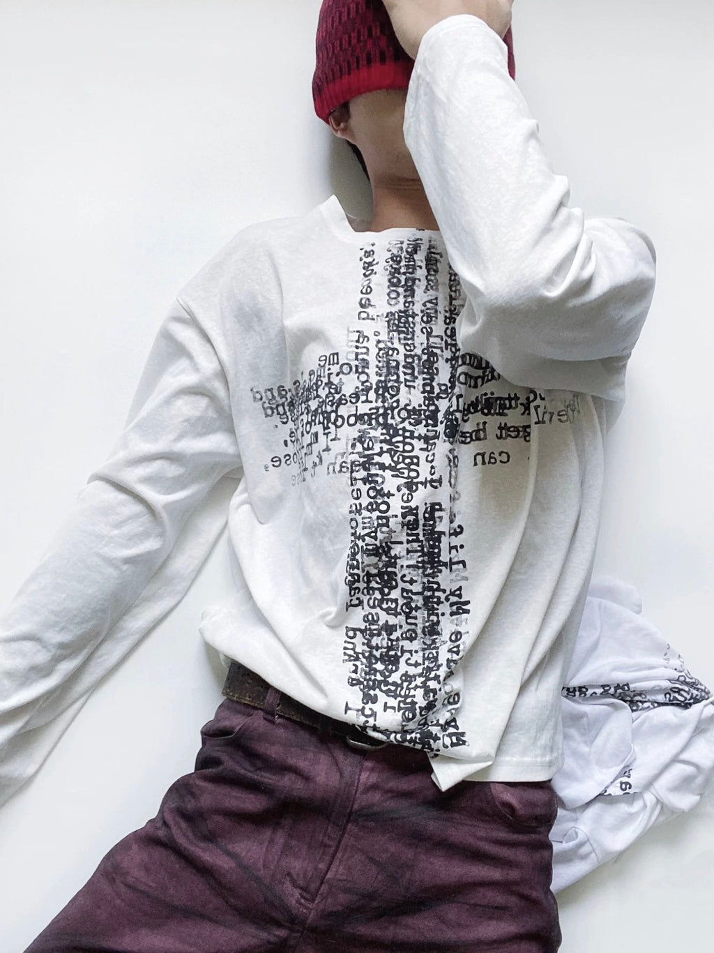 Cross Printed Long Sleeve