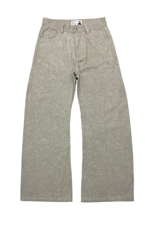 Washed Curved Blade Trousers