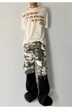 Convertible Camo Flare Cargo Pants