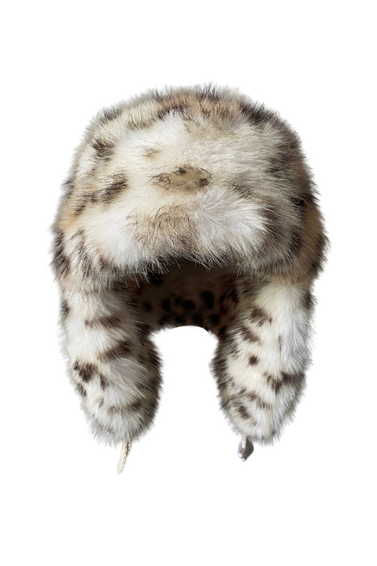 Lynx Leopard Faux Fur Plush Hat