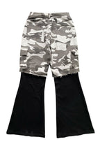 Convertible Camo Flare Cargo Pants