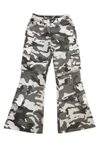 Convertible Camo Flare Cargo Pants