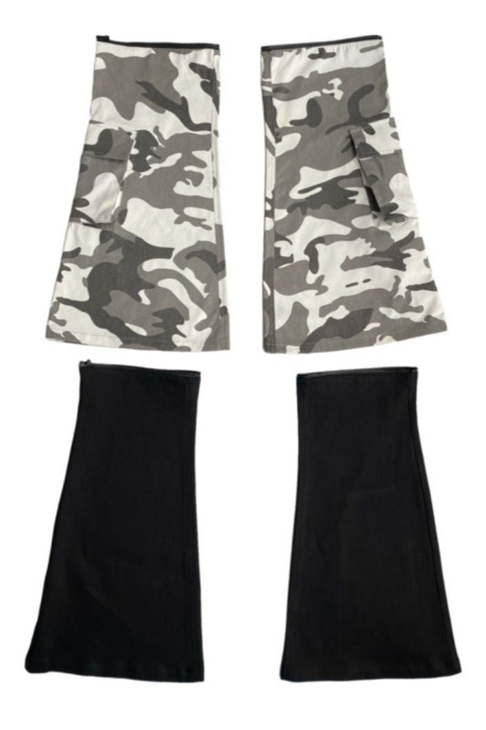 Convertible Camo Flare Cargo Pants