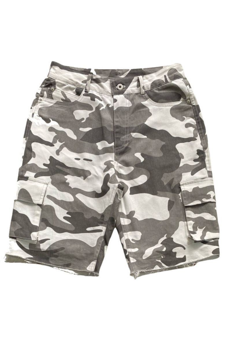 Convertible Camo Flare Cargo Pants